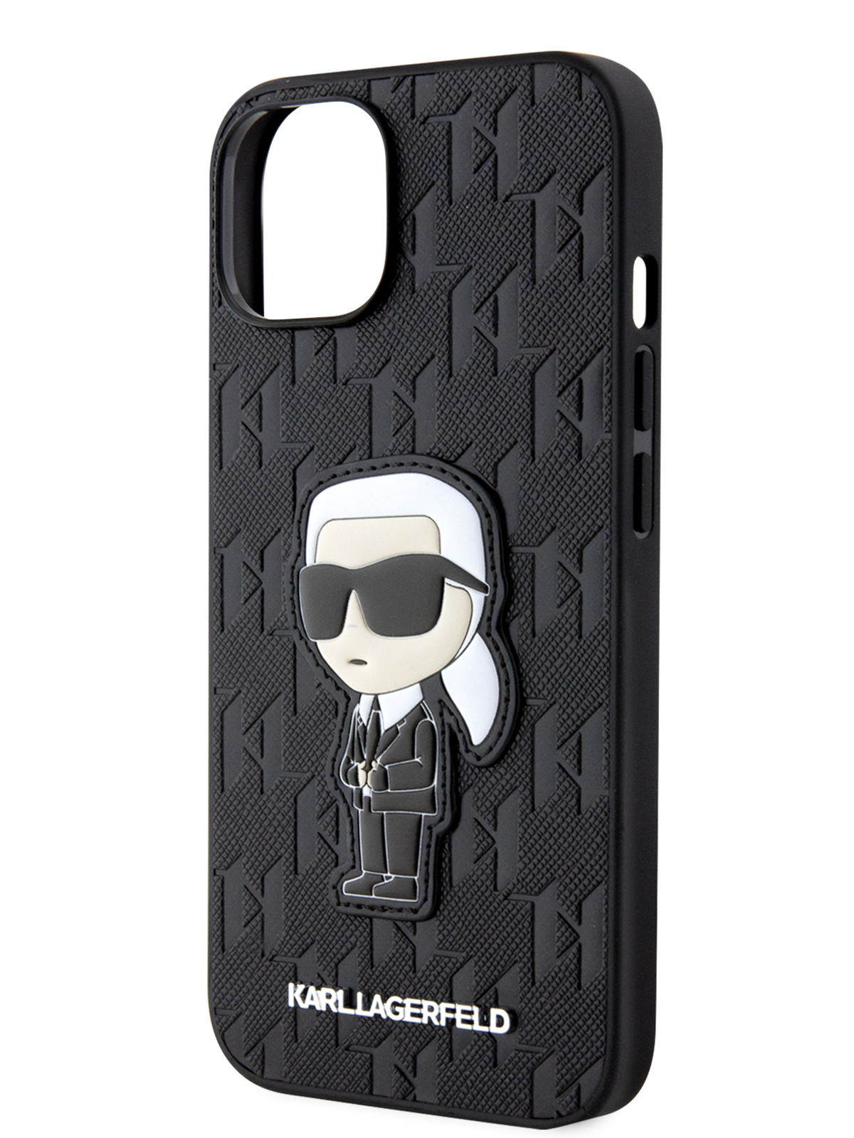 

Чехол Karl Lagerfeld для iPhone 13 из экокожи, Hard Black, Черный