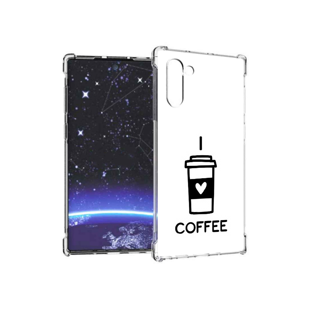 

Чехол MyPads Tocco для Samsung Galaxy Note 10 Я люблю кофе (PT135782.511.206), Прозрачный, Tocco