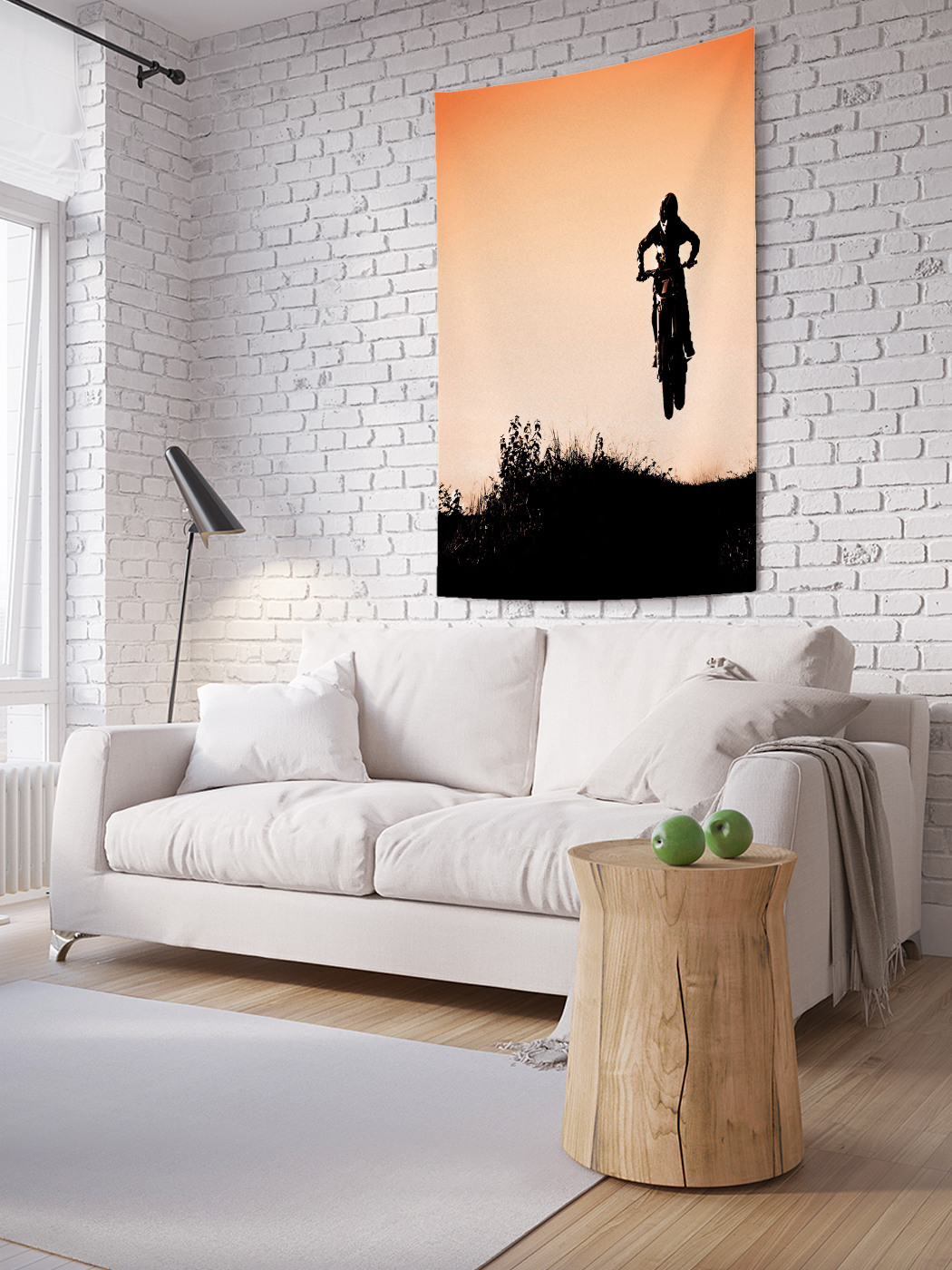 

Вертикальное фотопанно на стену JoyArty Мотоцикл на трассе 150x200 см, Мотоцикл на трассе