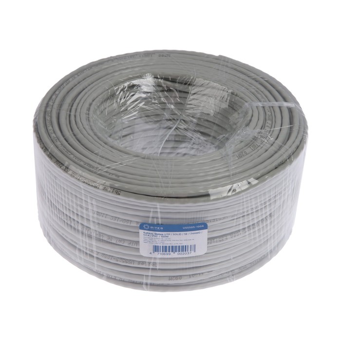 фото Кабель витая пара 5bites us5505-100a utp, solid, 5e, 24awg, cca, pvc, 100 м