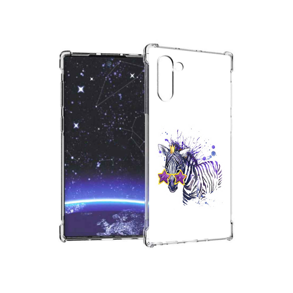 

Чехол MyPads Tocco для Samsung Galaxy Note 10 акварельная зебра (PT135782.511.215), Прозрачный, Tocco