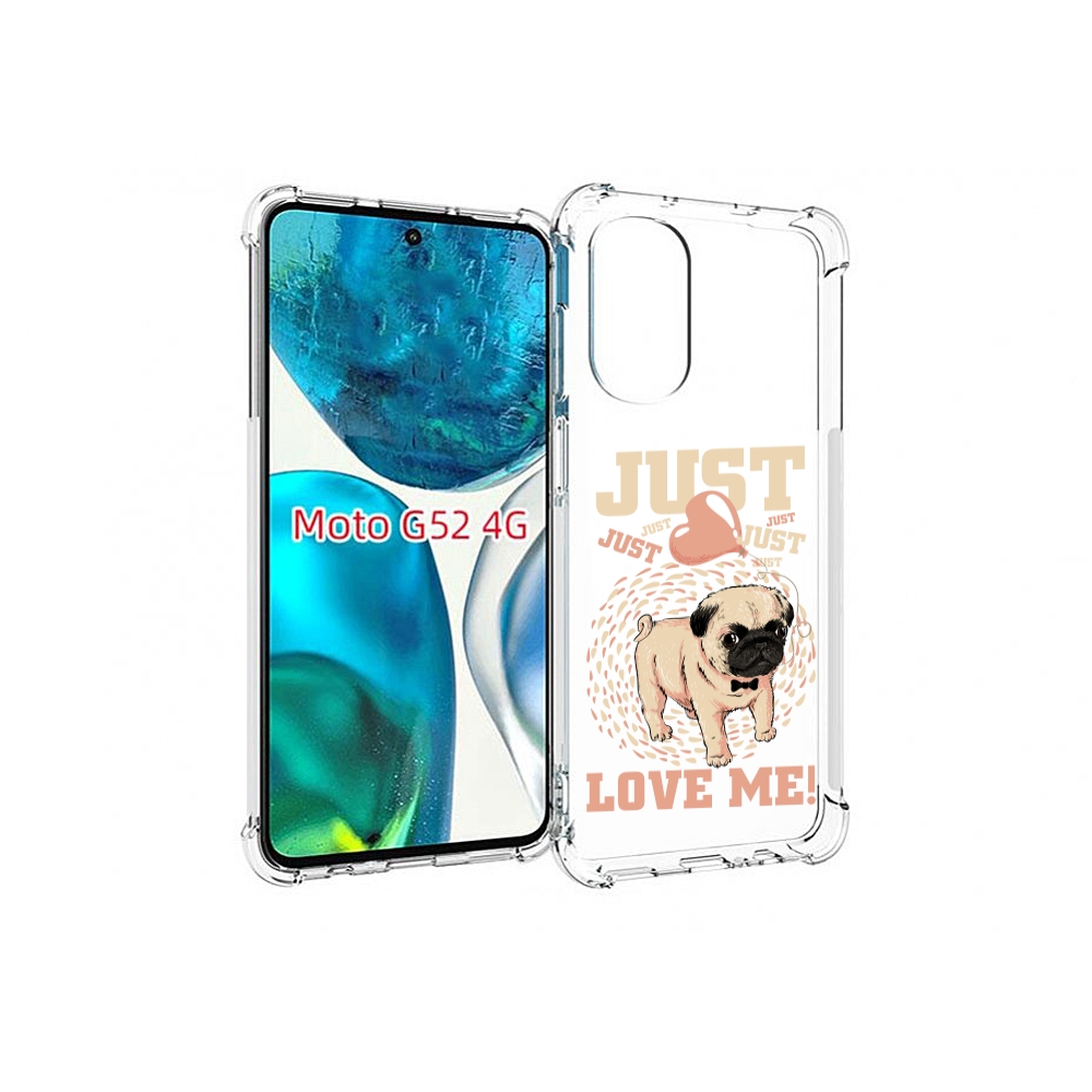 

Чехол MyPads Люби меня для Motorola Moto G82 / Moto G52, Прозрачный, Tocco