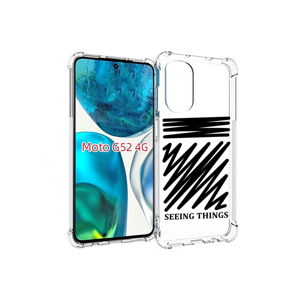 

Чехол MyPads seeing-things для Motorola Moto G82 / Moto G52, Прозрачный, Tocco