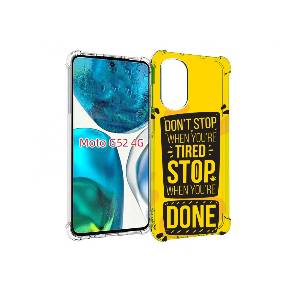 

Чехол MyPads yellow-done для Motorola Moto G82 / Moto G52, Прозрачный, Tocco