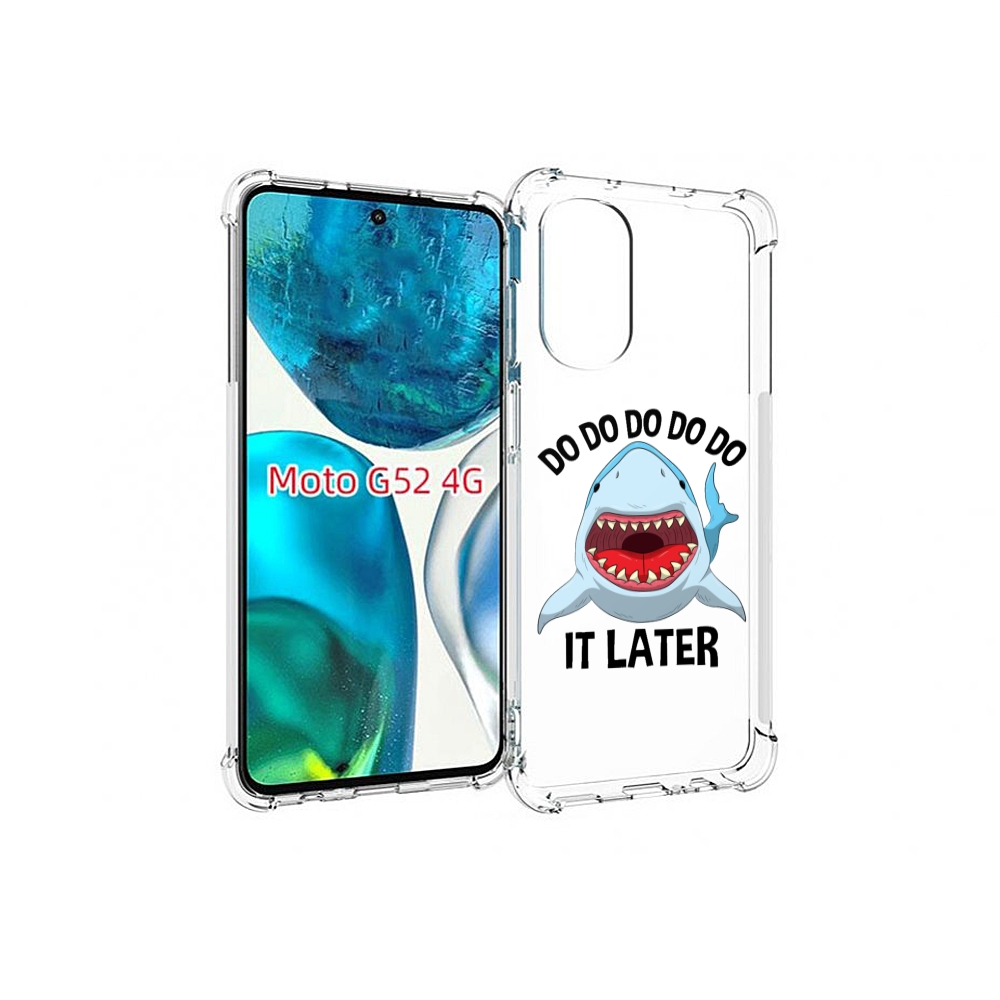 Чехол MyPads Акула для Motorola Moto G82 / Moto G52