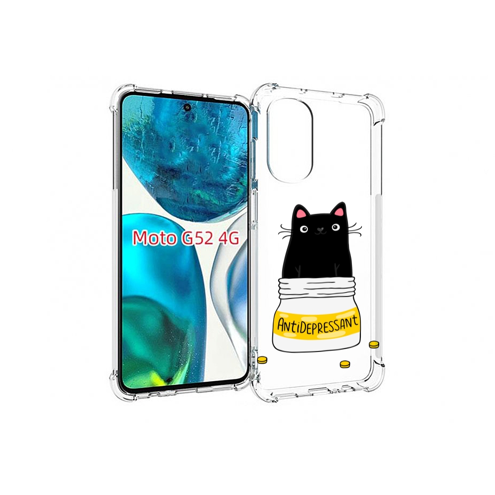 

Чехол MyPads Антидеприсан для Motorola Moto G82 / Moto G52, Прозрачный, Tocco