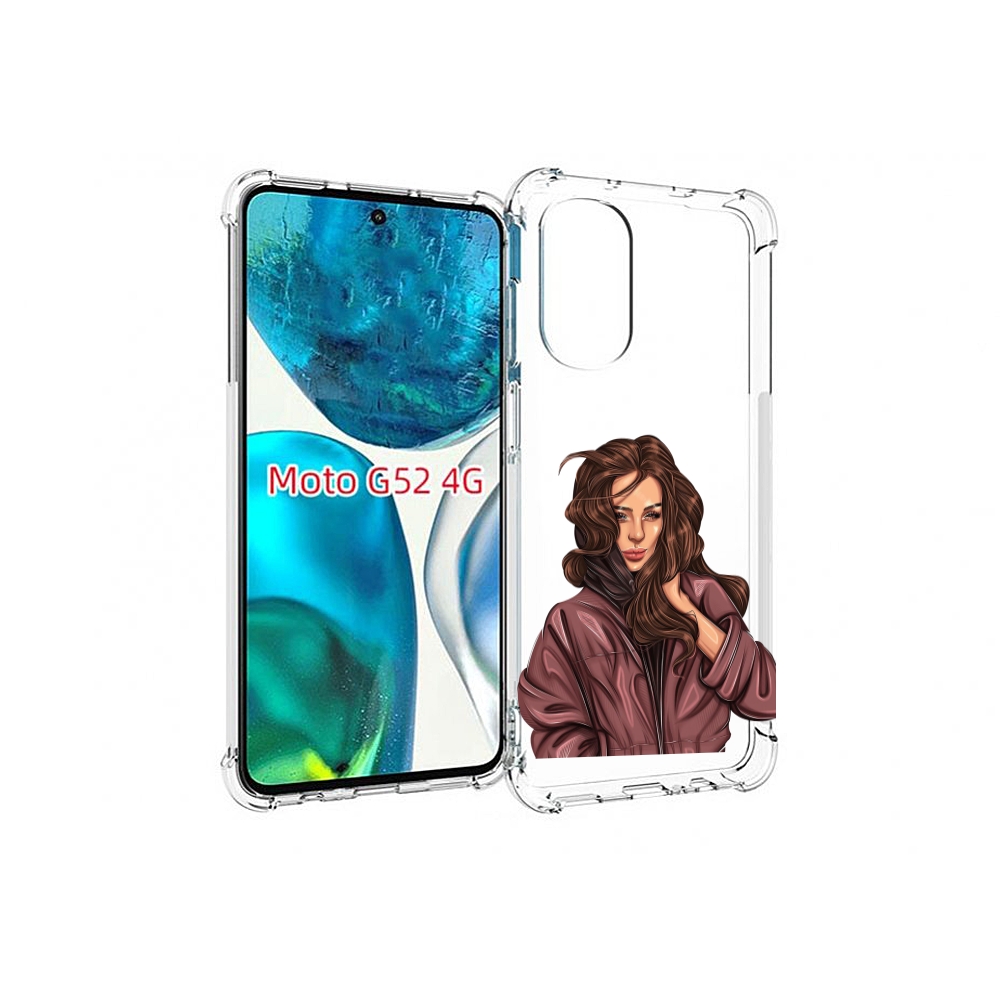 

Чехол MyPads Арт-рисунок-девушки для Motorola Moto G82 / Moto G52, Прозрачный, Tocco