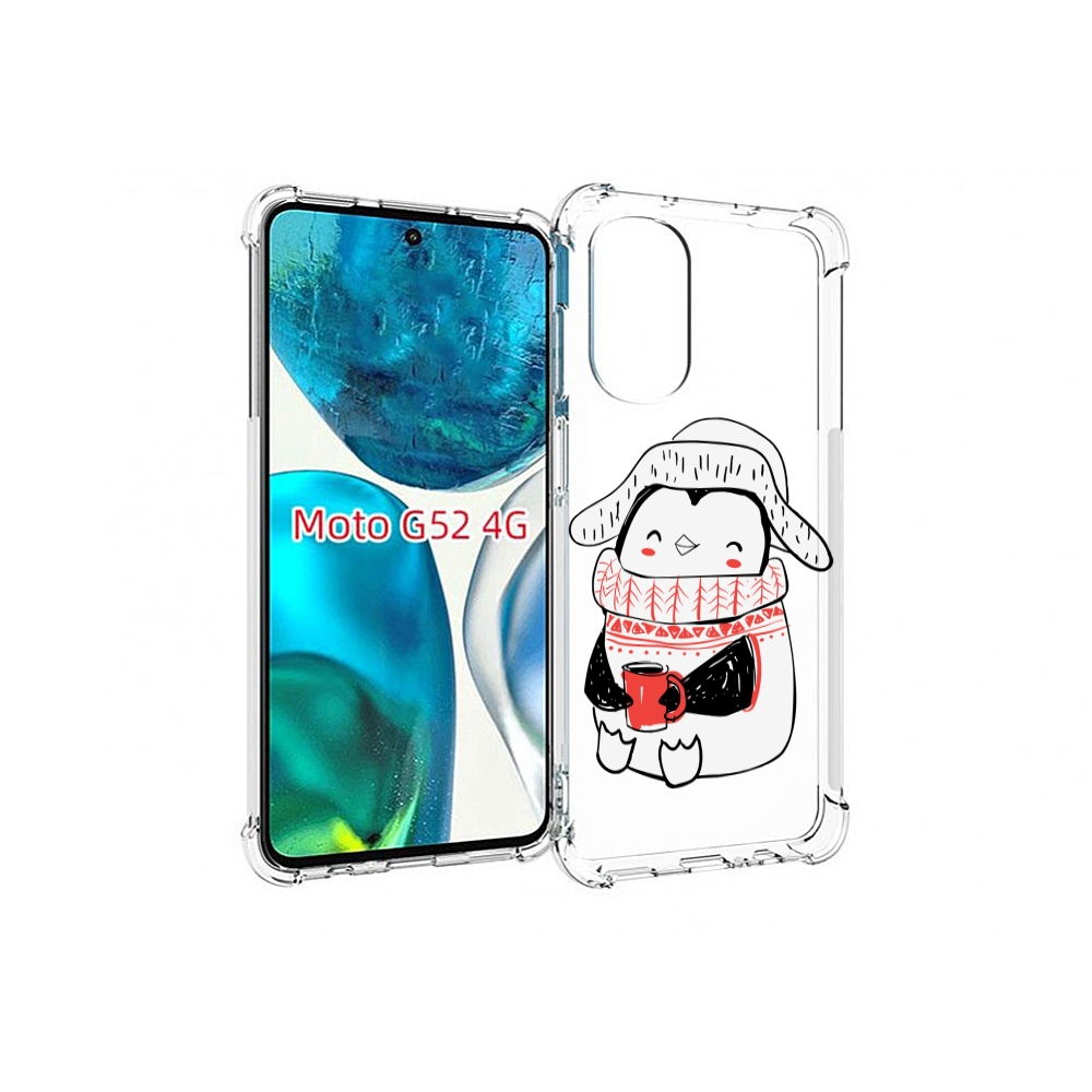 

Чехол MyPads Милый пингвин для Motorola Moto G82 / Moto G52, Прозрачный, Tocco