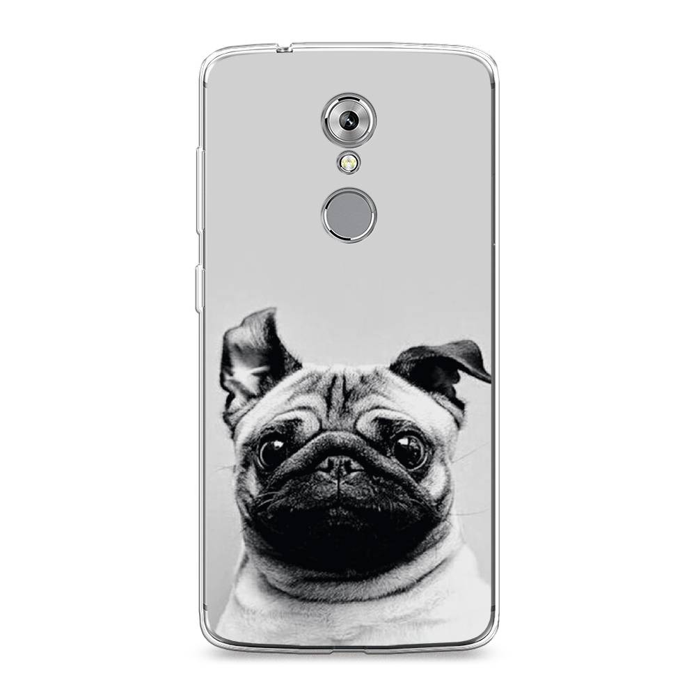 

Чехол Awog на ZTE Axon 7 / ЗТЕ Аксон 7 "Ушастый мопс", Разноцветный, 131450-1