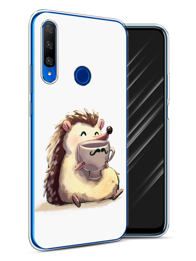 

Чехол Awog на Honor 9X Premium "Еж кофеман", Разноцветный, 610650-10