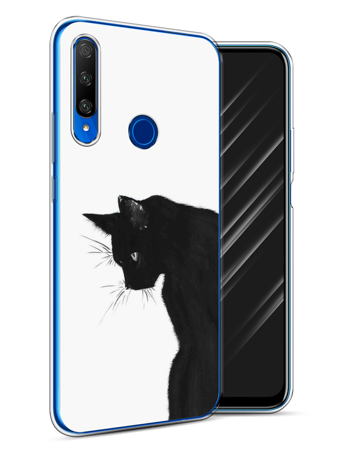 

Чехол Awog на Honor 9X Premium "Black cat", Разноцветный, 610650-1