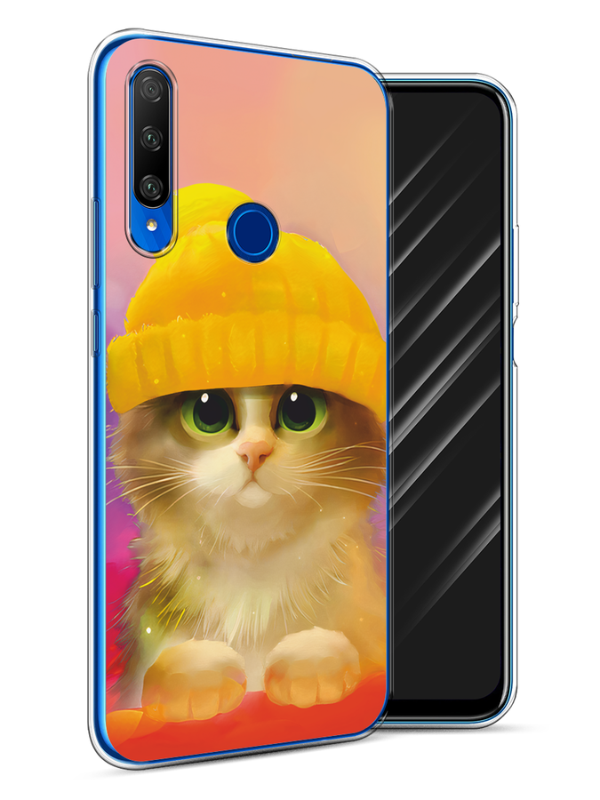 

Чехол Awog на Honor 9X Premium "Котенок в желтой шапке", Разноцветный, 610650-2