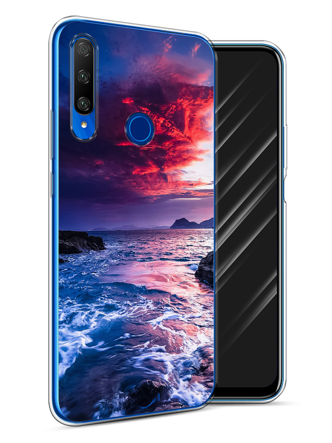 

Чехол Awog на Honor 9X Premium "Волны 1", Разноцветный, 610650-4