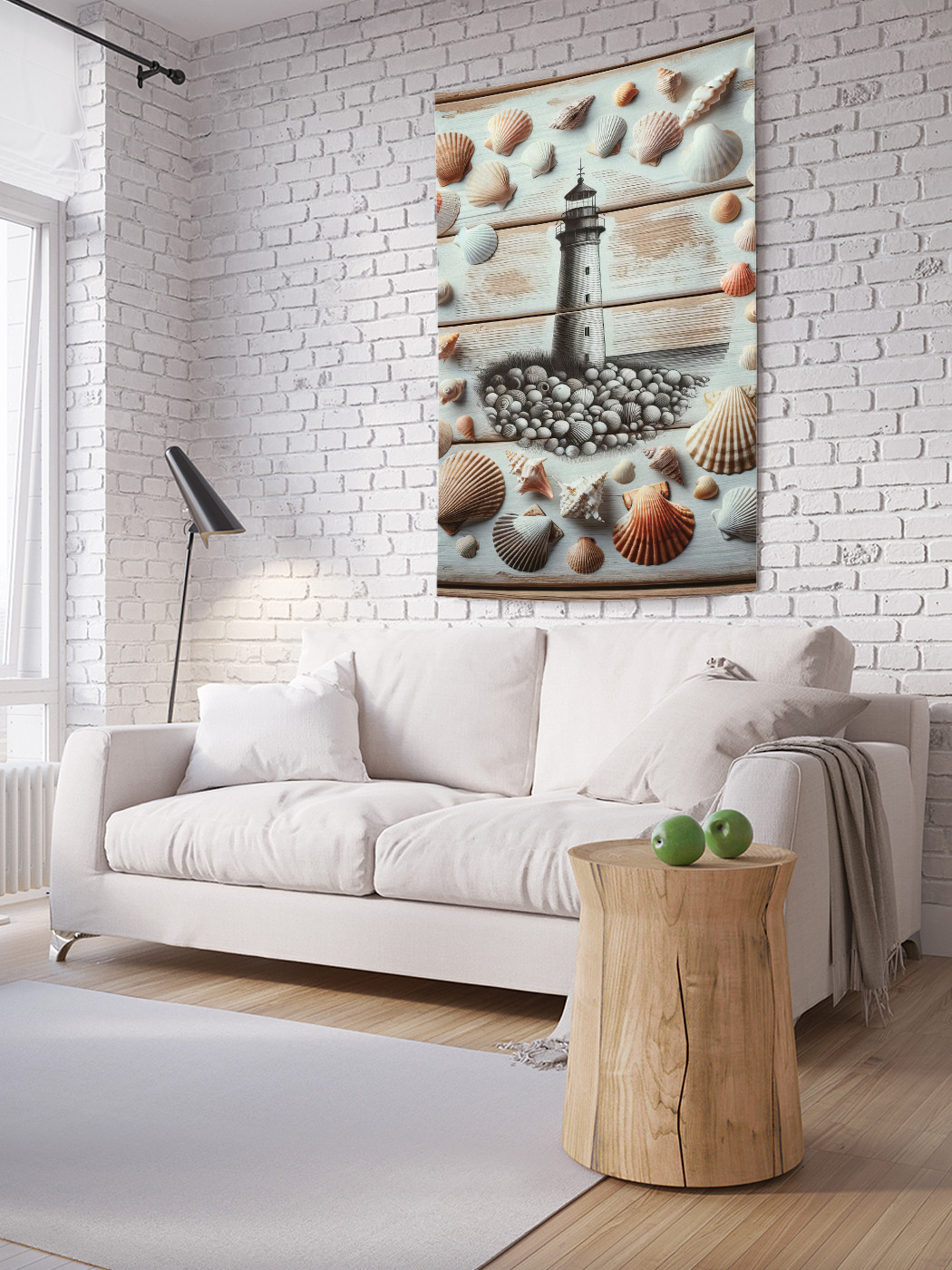 

Фотопанно JoyArty Маяк в ракушках 100х150, tp_sd1103_100x150