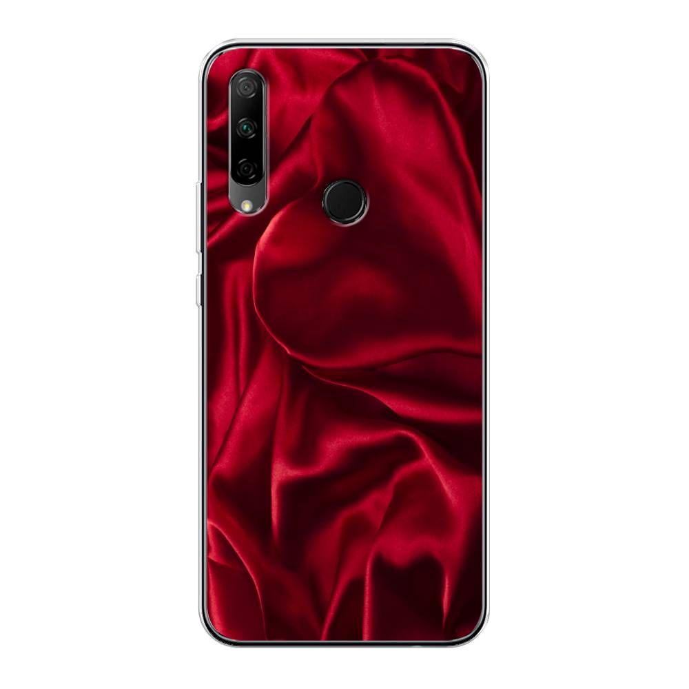 фото Чехол awog "текстура красный шелк" для honor 9x premium