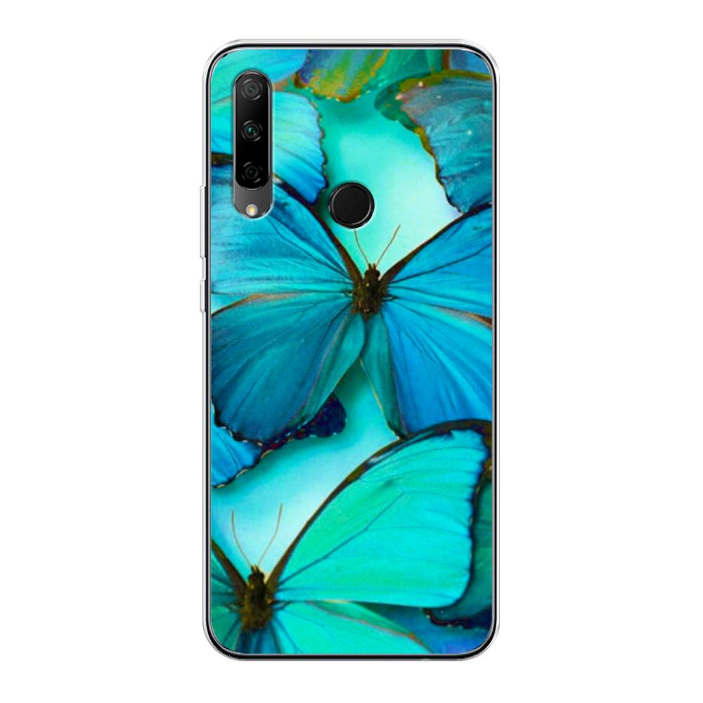 фото Чехол awog "неоновые бабочки" для honor 9x premium