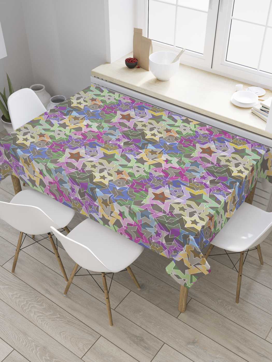 

Скатерть прямоугольная JoyArty "Множество звезд" из сатена, 180x145 см, Фиолетовый, Множество звезд