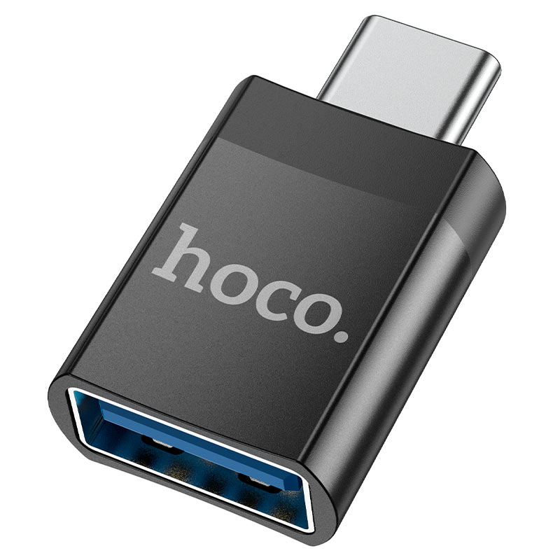 

Переходник Hoco UA17 Type-C - USB 3.0 черный, UA17