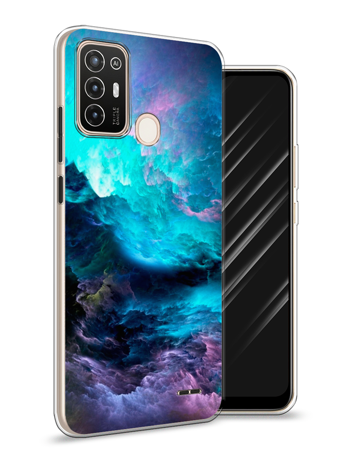 

Чехол Awog на ZTE Blade A52 / ЗТЕ Блэйд A52 "Бирюзовое небо", Разноцветный, 136250-4