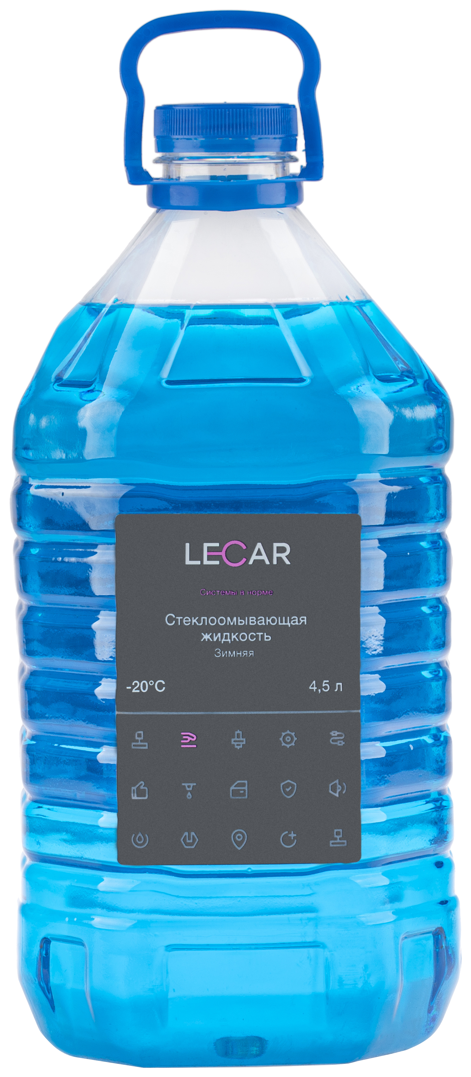 фото Жидкость стеклоомывающая зима готовая lecar до -20 с 4,5 л lecar арт. lecar000020212