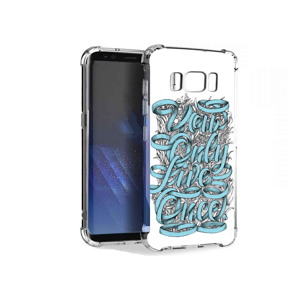 

Чехол MyPads Tocco для Samsung Galaxy S8+ слова из ленты абстракция, Tocco