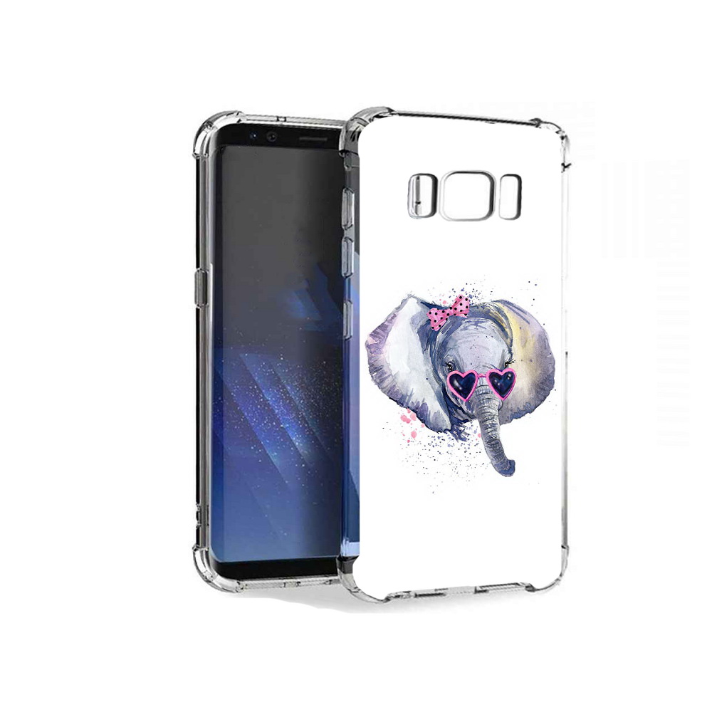 

Чехол MyPads Tocco для Samsung Galaxy S8+ слоник в очках, Tocco