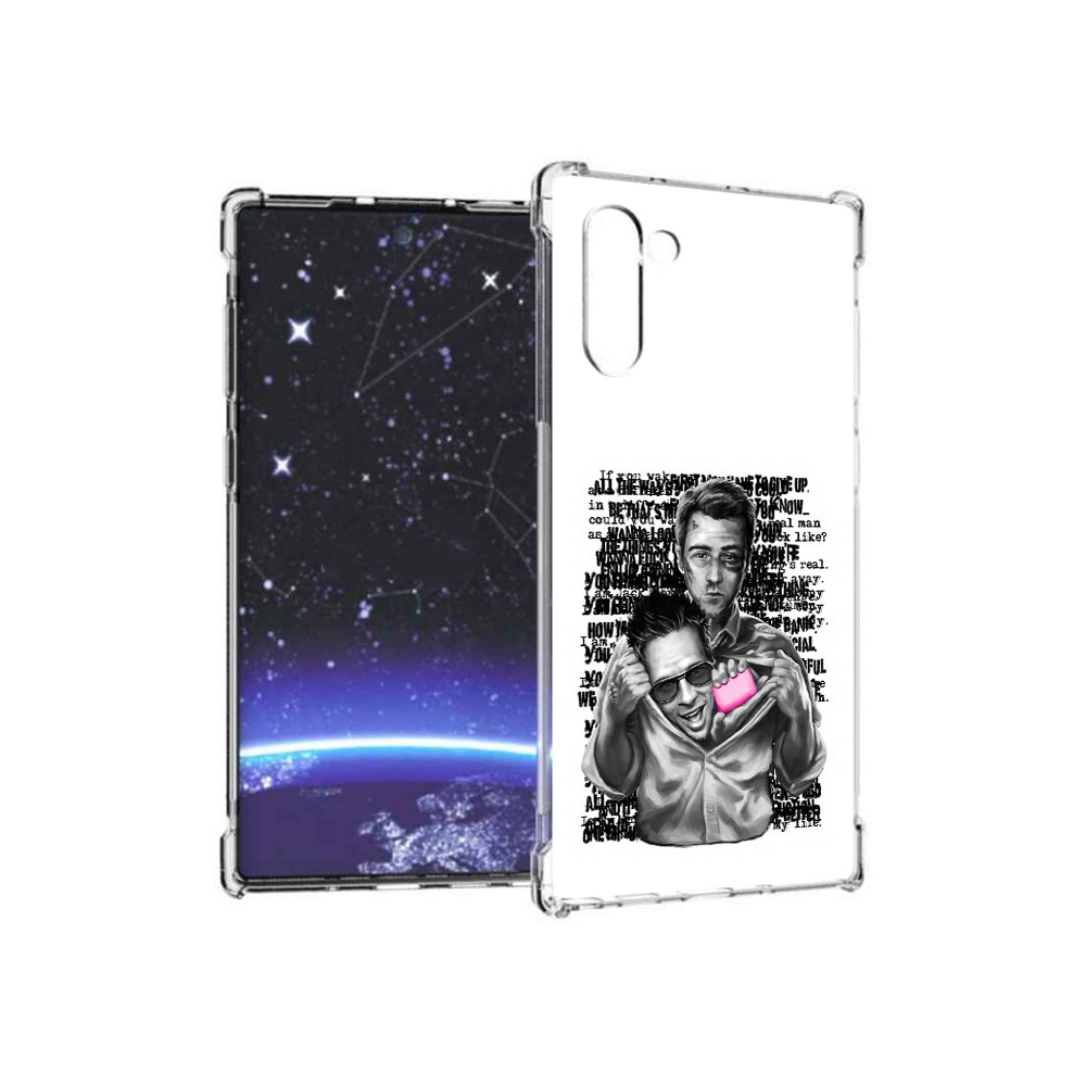 

Чехол MyPads Tocco для Samsung Galaxy Note 10 бойцовский клуб (PT135782.511.242), Прозрачный, Tocco