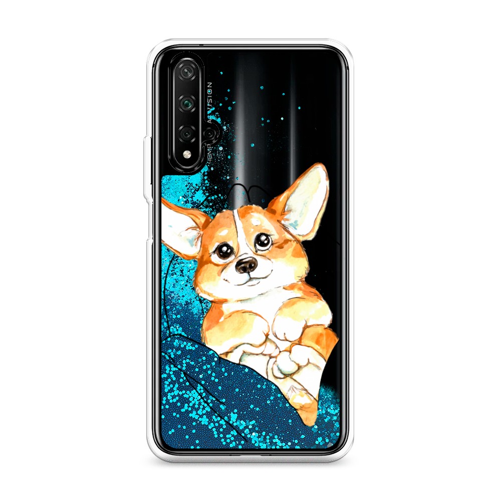

Чехол Awog на Honor 20/Huawei Nova 5T "Корги в ладошках", Разноцветный, 69593-1