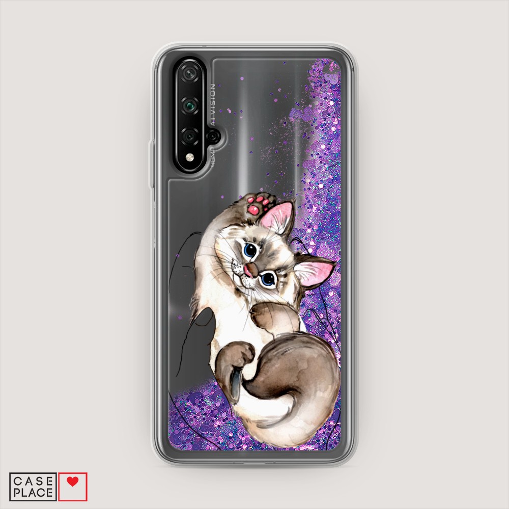 

Чехол Awog на Honor 20/Huawei Nova 5T "Котенок в ладошках", Разноцветный, 69592-1