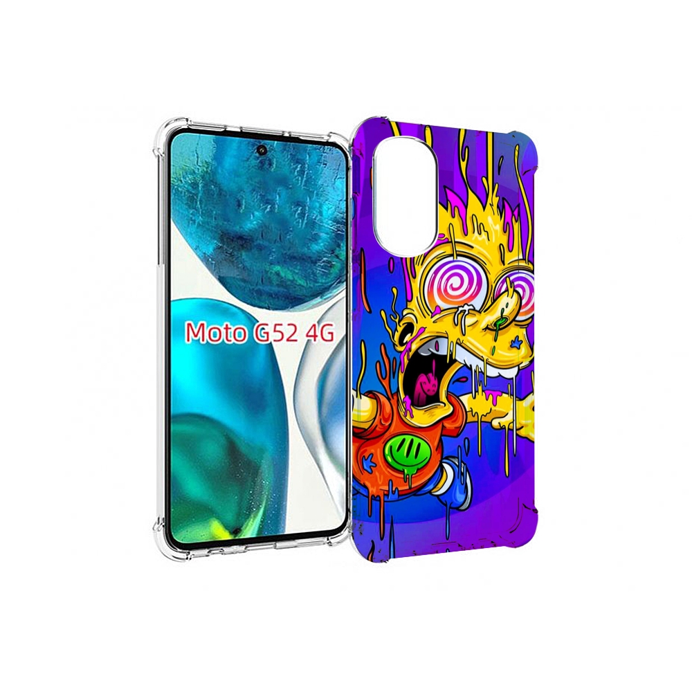

Чехол MyPads Барт-арт-стрит для Motorola Moto G82 / Moto G52, Прозрачный, Tocco
