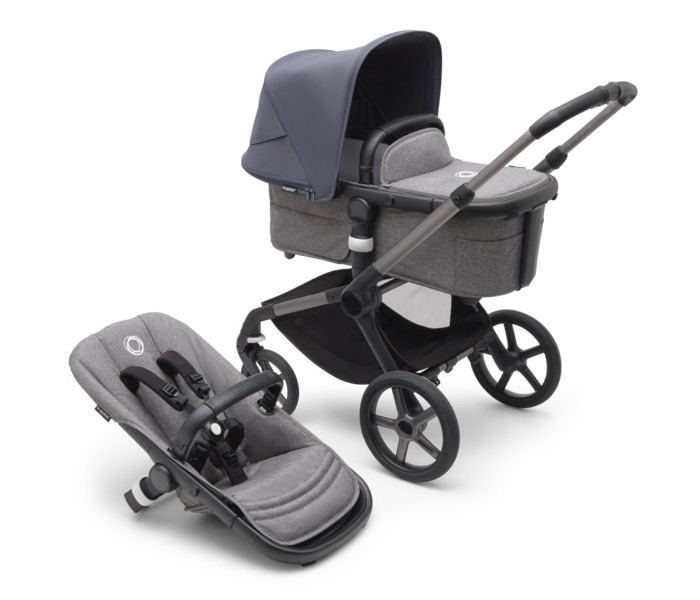 

Коляска Bugaboo 2 в 1 Fox 5 шасси Graphite graphite,grey melange,stormy blue, 1564992