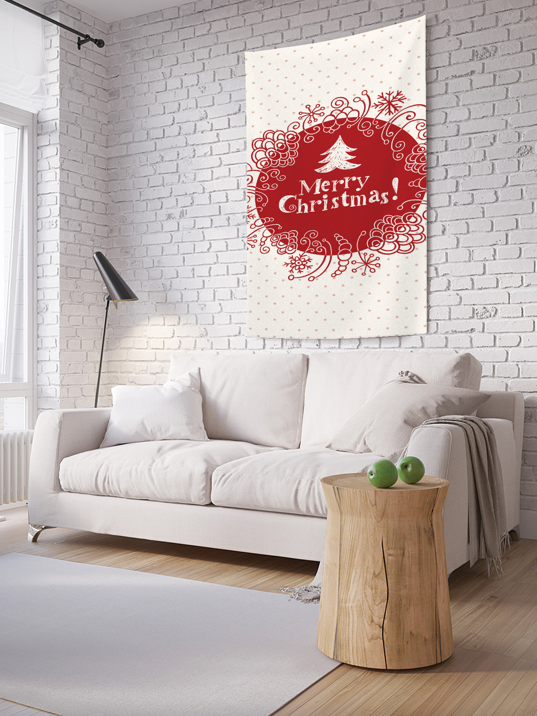 

Вертикальное фотопанно на стену JoyArty С Рождеством! 150x200 см, С Рождеством!