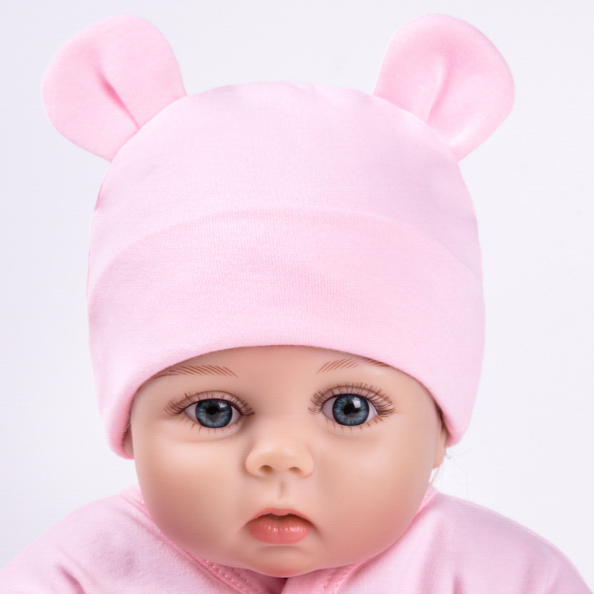 

Шапка детская Amarobaby AB-OD22-NE16Be1, розовый, 40-42, Nature essence bear