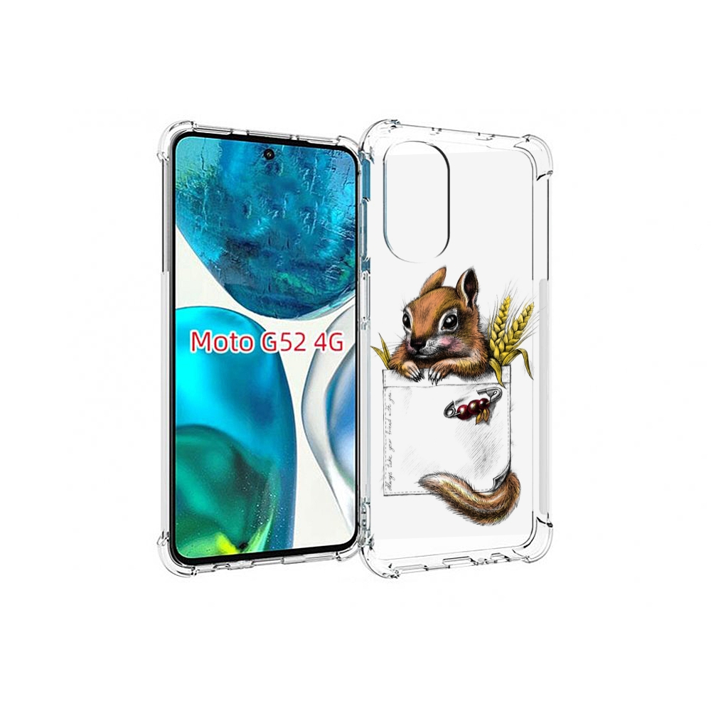 

Чехол MyPads Белочка для Motorola Moto G82 / Moto G52, Прозрачный, Tocco