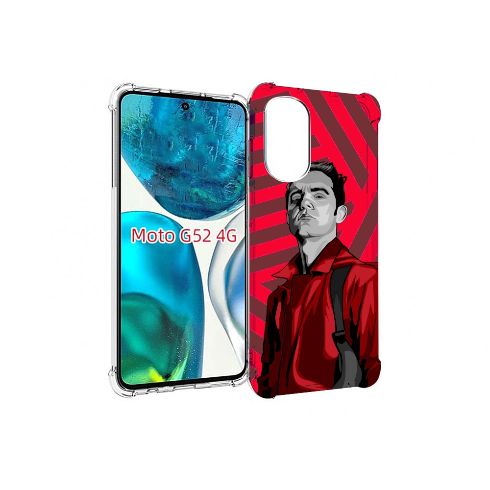 

Чехол MyPads Берлин-бумажный-дом для Motorola Moto G82 / Moto G52, Прозрачный, Tocco