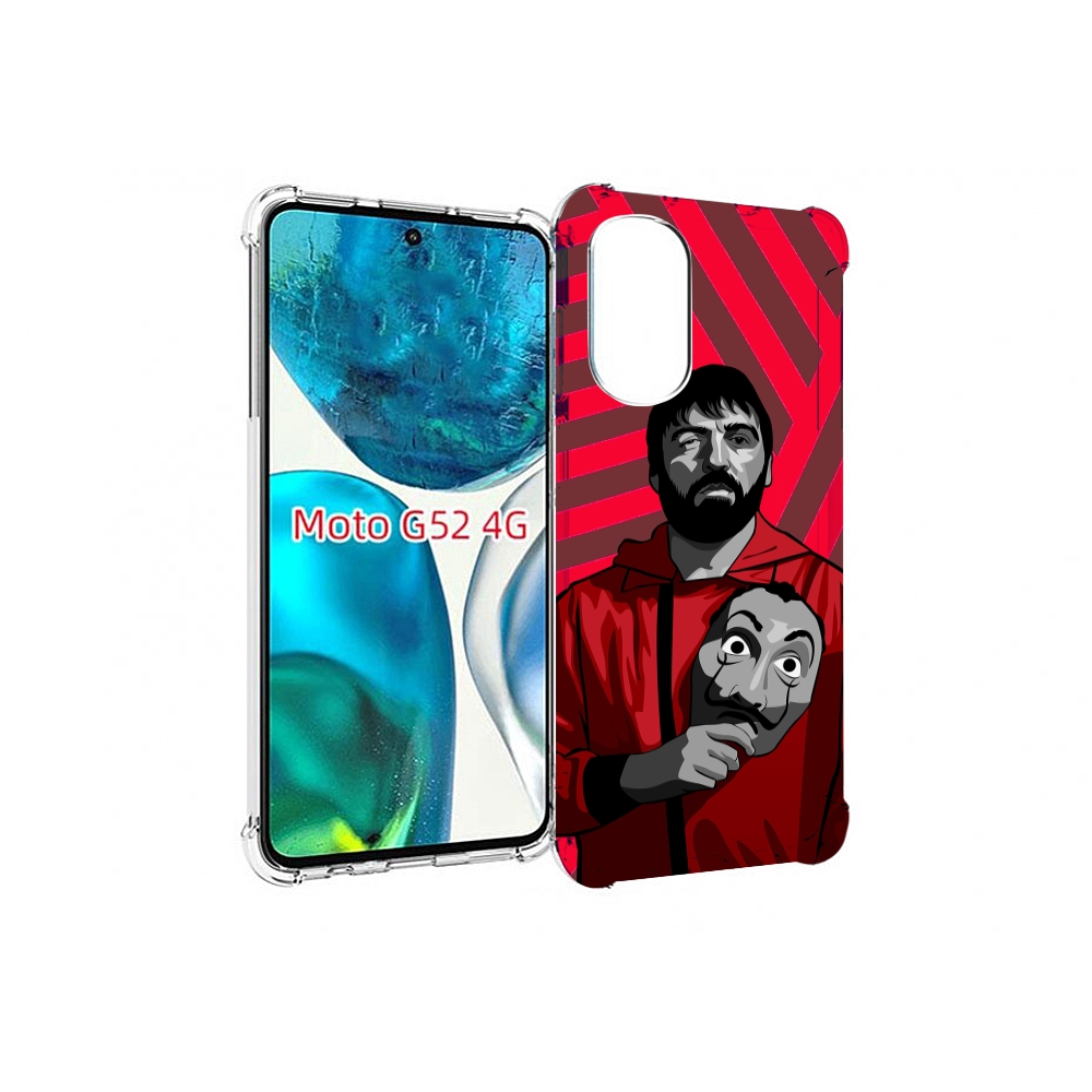 

Чехол MyPads Богата-Бумажный-дом для Motorola Moto G82 / Moto G52, Прозрачный, Tocco