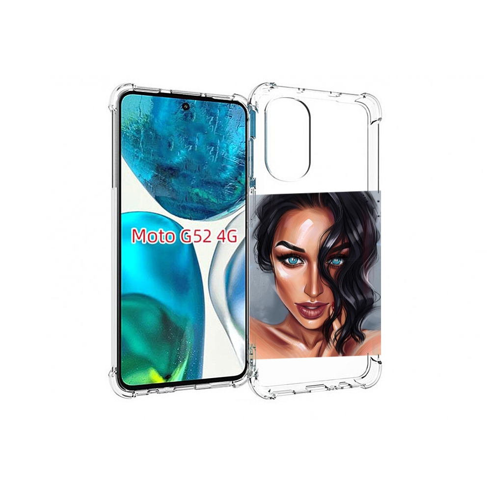 

Чехол MyPads Брюнетка для Motorola Moto G82 / Moto G52, Прозрачный, Tocco