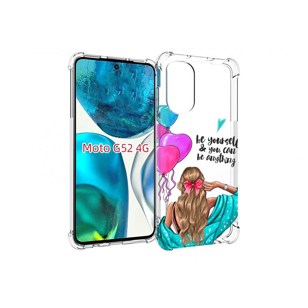 

Чехол MyPads Будь-собой для Motorola Moto G82 / Moto G52, Прозрачный, Tocco