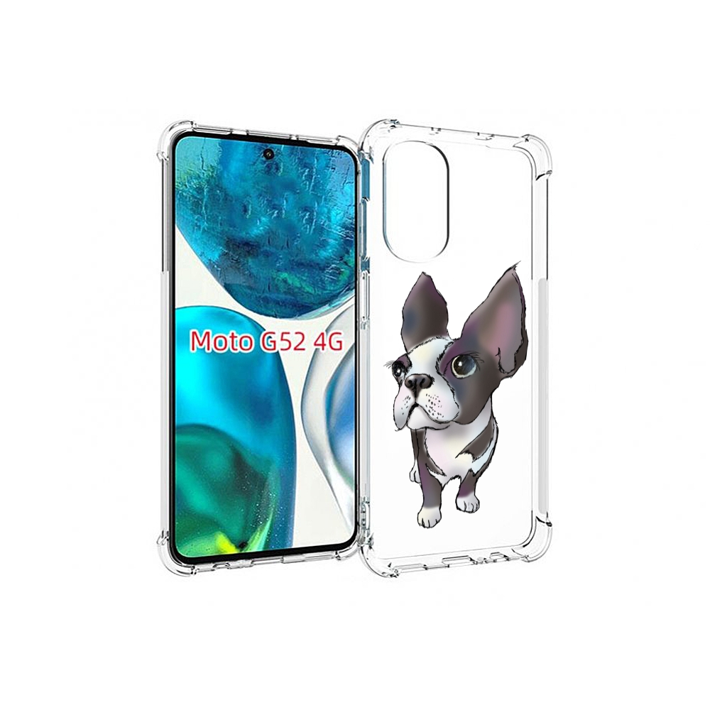 

Чехол MyPads Бульдожка для Motorola Moto G82 / Moto G52, Прозрачный, Tocco