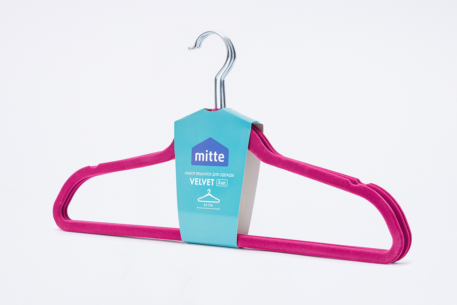 Набор вешалок для одежды MITTE Velvet