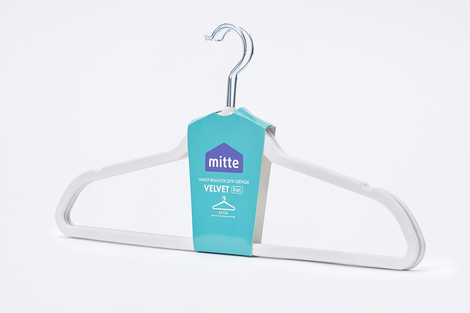 Набор вешалок для одежды MITTE Velvet