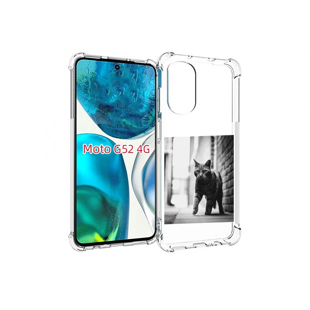

Чехол MyPads Важный-кот для Motorola Moto G82 / Moto G52, Прозрачный, Tocco