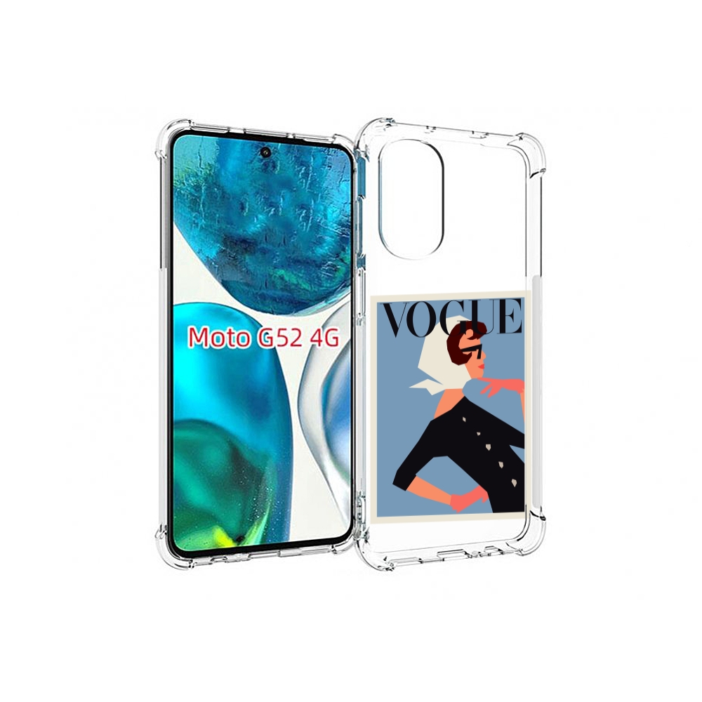 

Чехол MyPads Вогуе картинка для Motorola Moto G82 / Moto G52, Прозрачный, Tocco