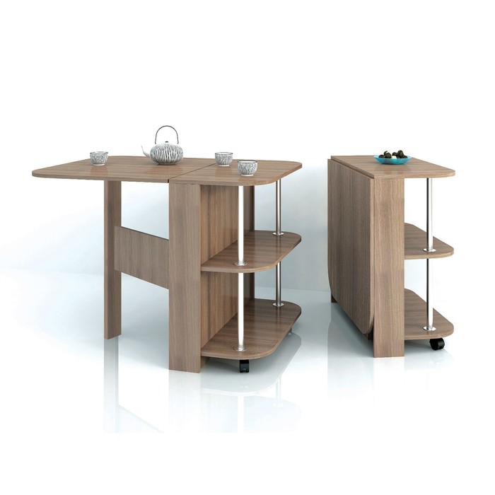 

Стол-книжка с полками, 750х800х400(1050), Ясень шимо