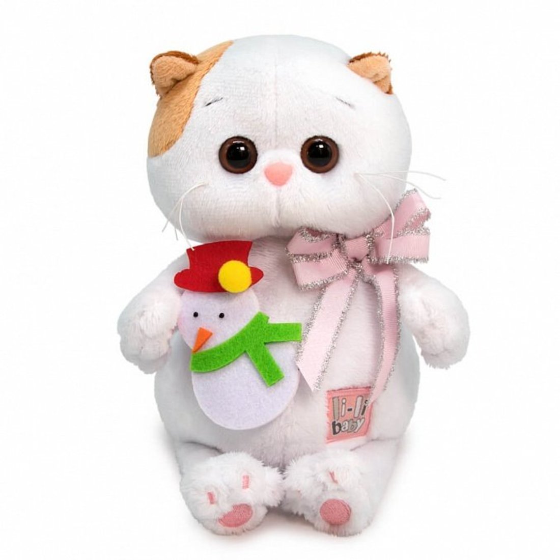 

Кошечка Ли-Ли BABY с игрушкой Снеговик 20 см, Белый