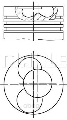 

Поршень Mahle/Knecht Dm.79.51X1.75X2.0X3.0 +0.50 45.8Mm