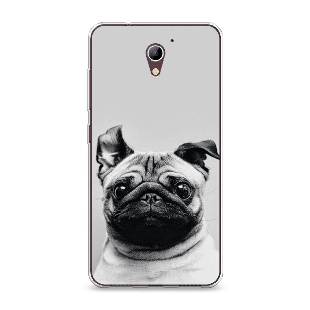 

Чехол Awog на ZTE Blade A510 / ЗТЕ Блэйд A510 "Ушастый мопс", Разноцветный, 130150-1