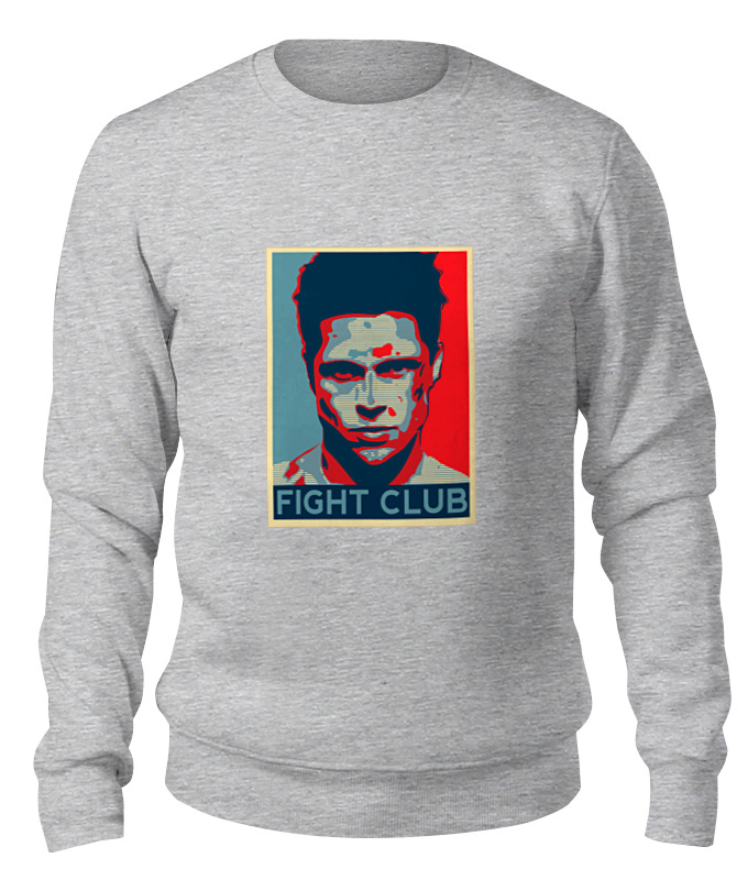 

Свитшот унисекс Printio Tyler durden (fight club) серый L, Tyler durden (fight club)