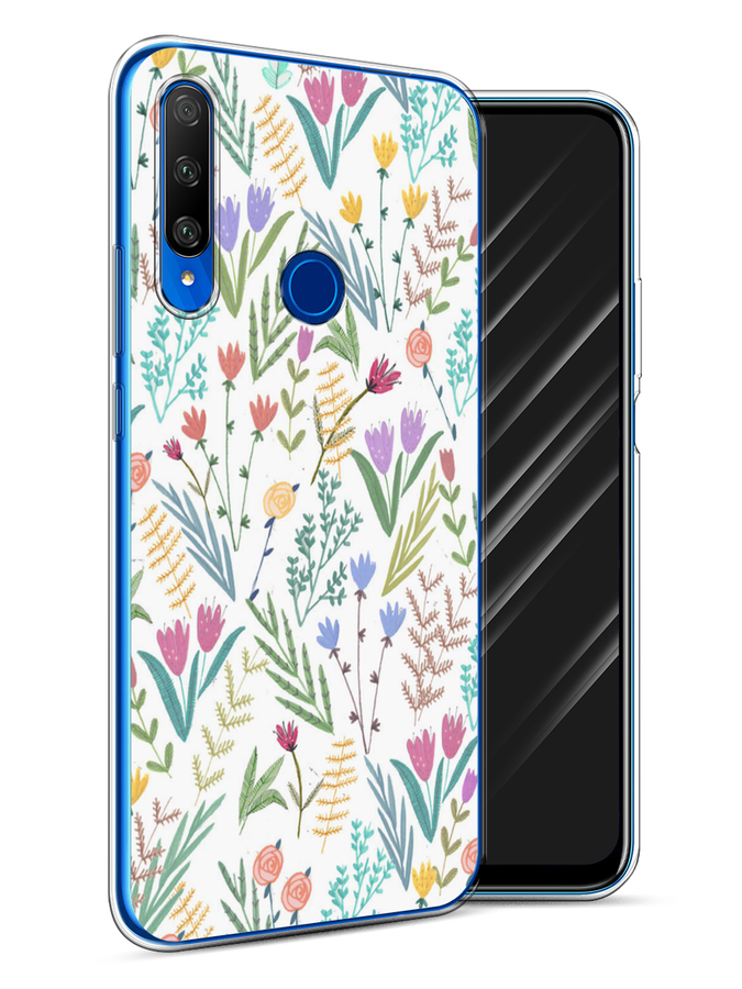 

Чехол Awog на Honor 9X Premium "Полевые цветы рисунок", Разноцветный, 610650-8