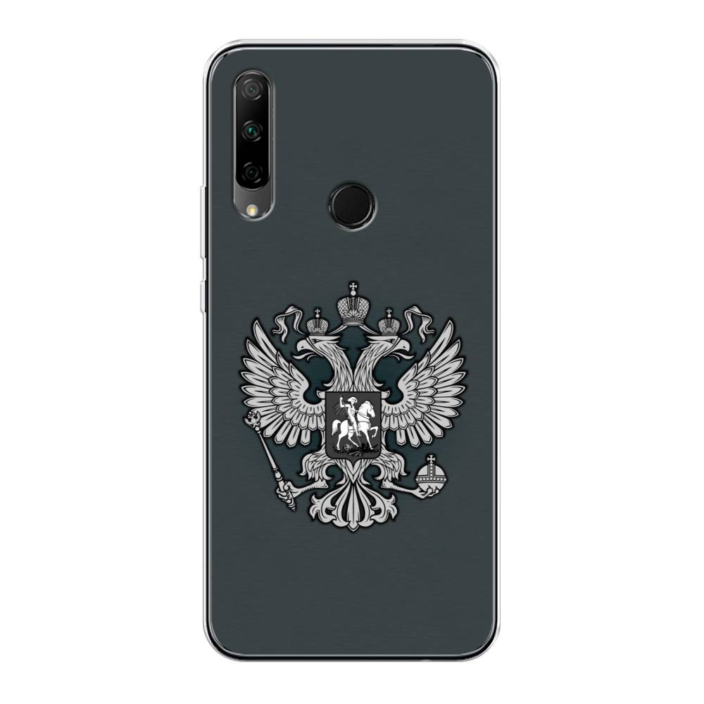 фото Чехол awog "герб россии серый" для honor 9x premium